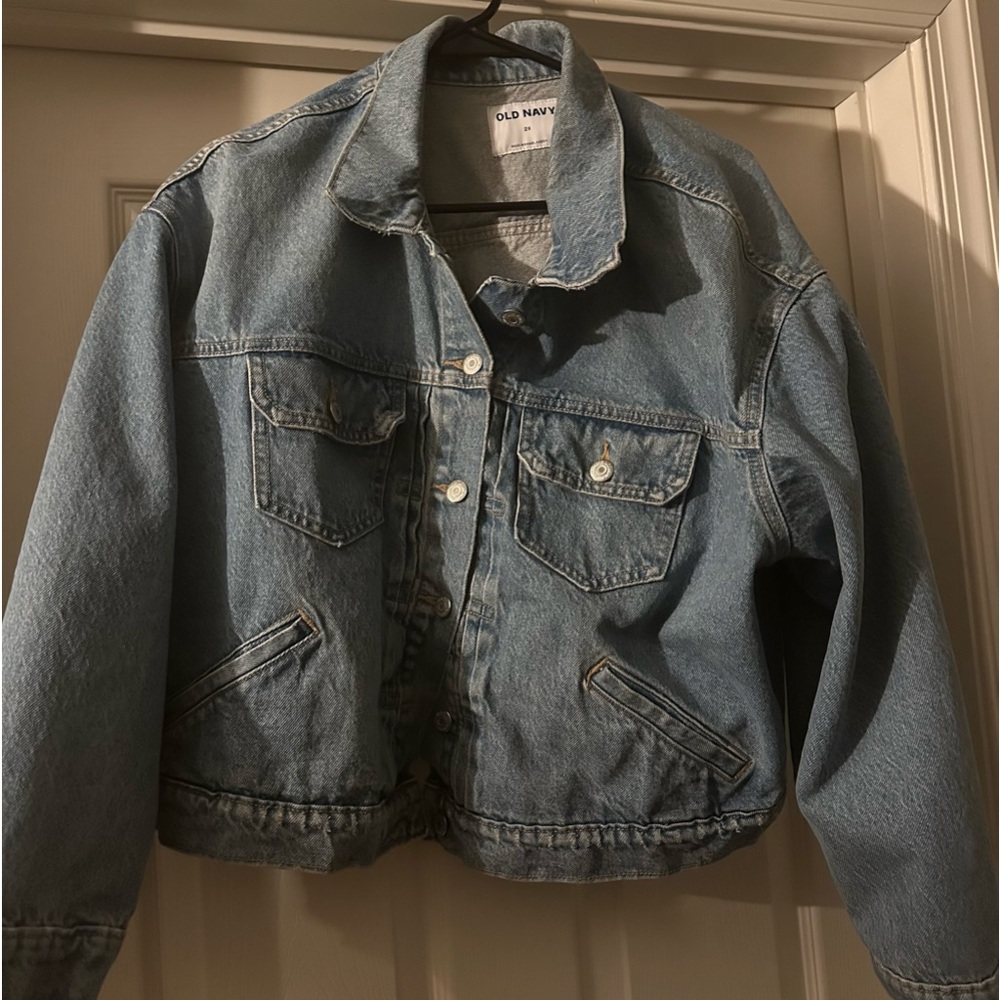 Old Navy Light Blue Wash Cropped Jean Jacket
